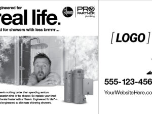 Showers With Less Brrr Half